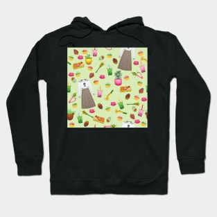 Makoto Kino Tiled Pattern (Green) Hoodie